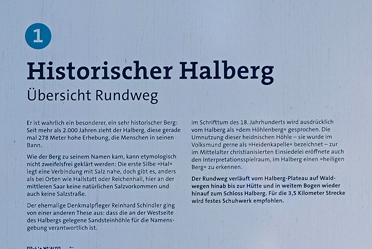 Impressionen der Rundwanderung "Historischer Halberg"