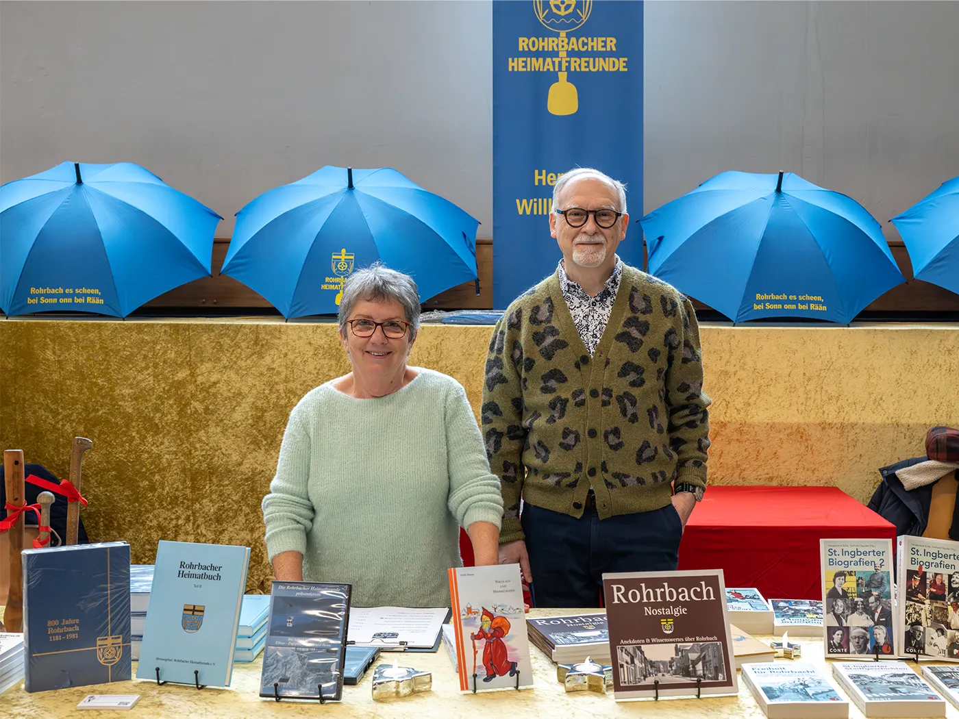 Stand der Heimatfreunde auf dem Rohrbacher Weihnachtsmarkt